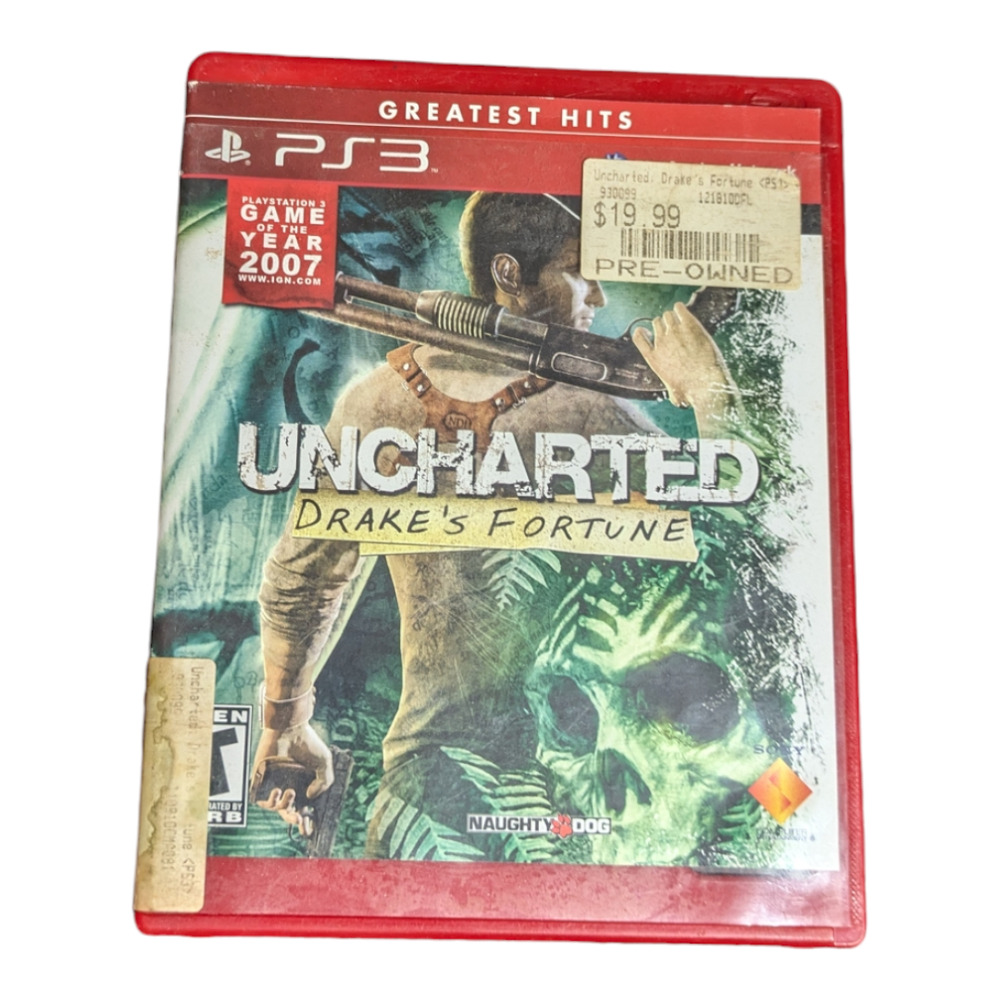 Uncharted - Drake's Fortune - PS3 PlayStation - Well Cared For